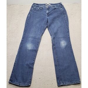 Levi's 505 Jeans Womens 10M Blue Denim Faded Streetwear Americana Straight Leg